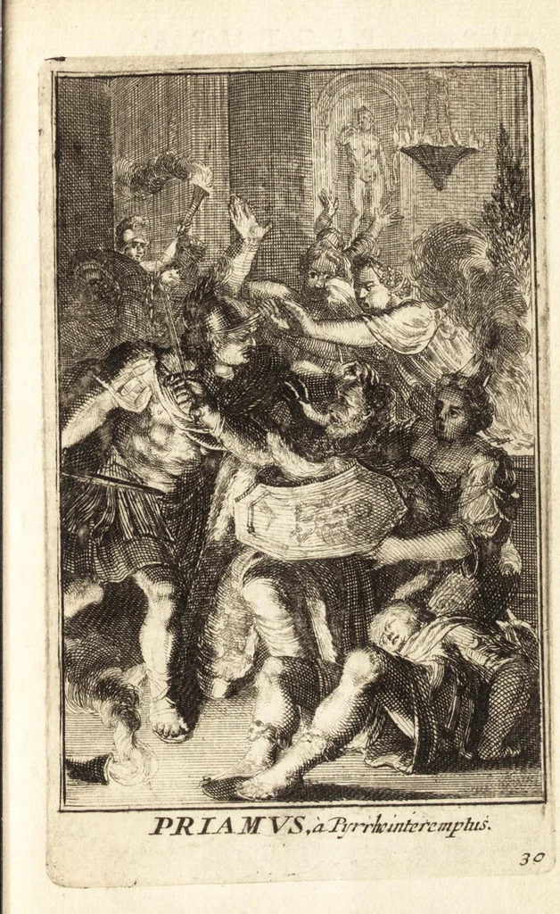 An illustration from Pictura loquens : sive, Heroicarum tabularum Hadriani Schoonebeeck enarratio et explicatio, 1695, leaf 140