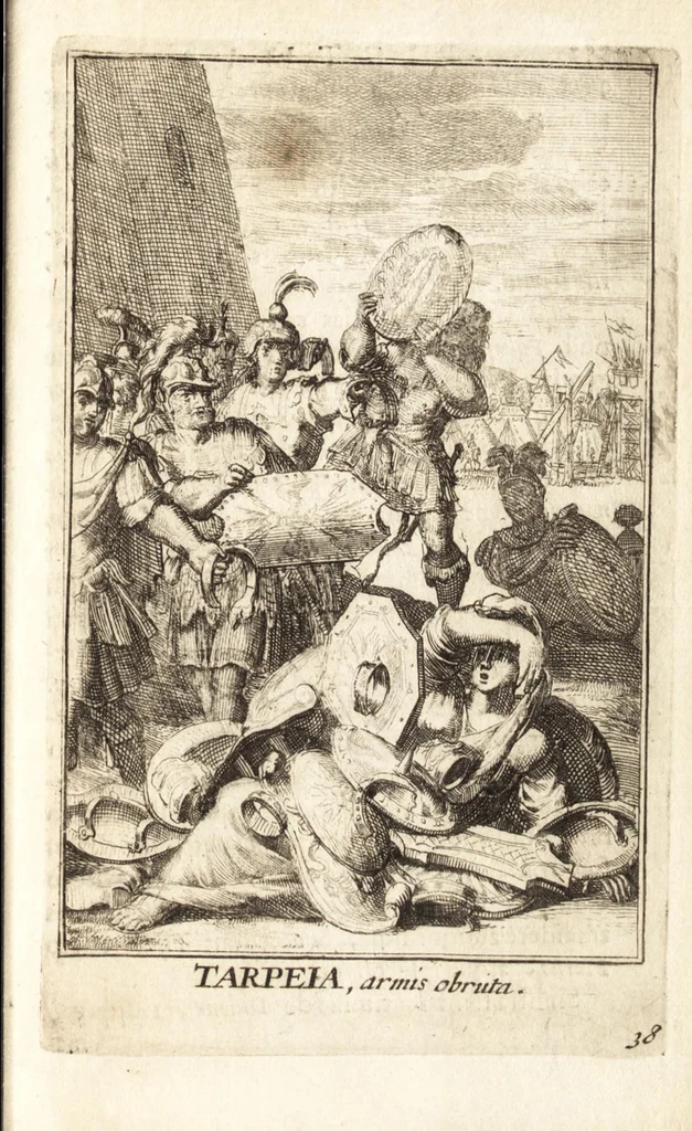 An illustration from Pictura loquens : sive, Heroicarum tabularum Hadriani Schoonebeeck enarratio et explicatio, 1695, leaf 172