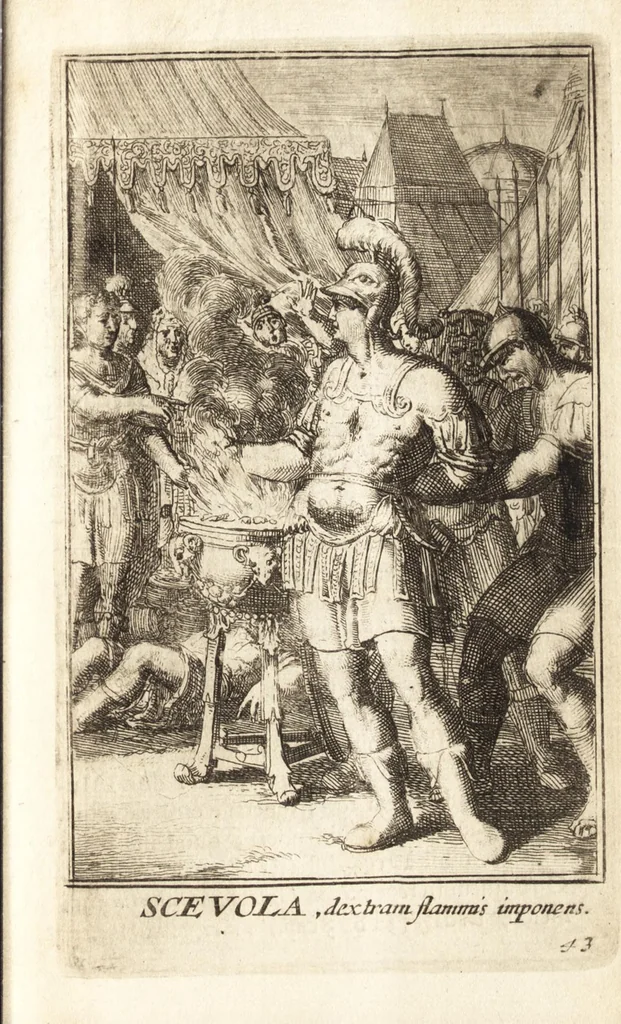 An illustration from Pictura loquens : sive, Heroicarum tabularum Hadriani Schoonebeeck enarratio et explicatio, 1695, leaf 192