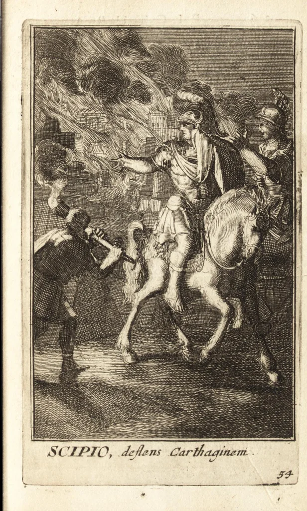 An illustration from Pictura loquens : sive, Heroicarum tabularum Hadriani Schoonebeeck enarratio et explicatio, 1695, leaf 236