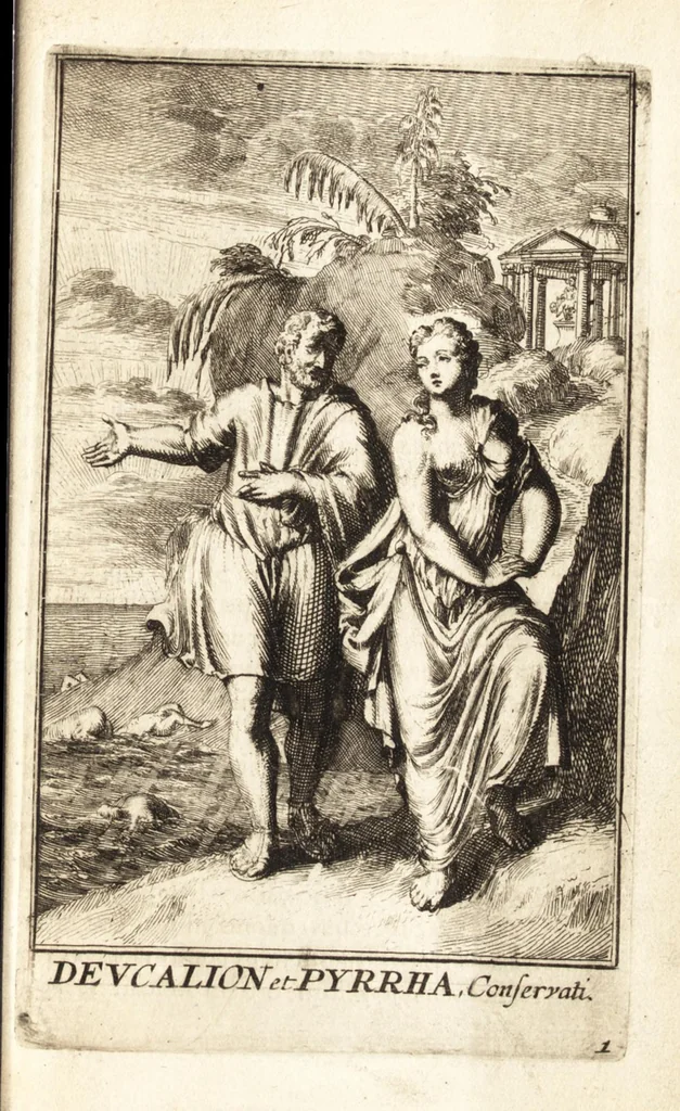 An illustration from Pictura loquens : sive, Heroicarum tabularum Hadriani Schoonebeeck enarratio et explicatio, 1695, leaf 24