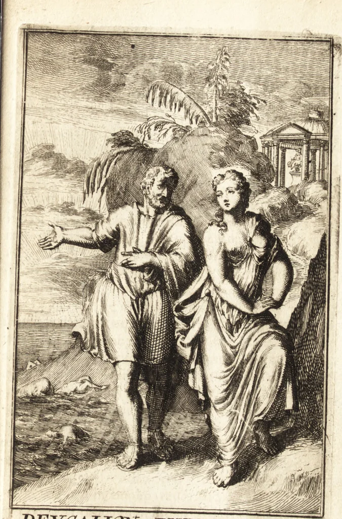 An illustration from Pictura loquens; sive Heroicarum tabularum Hadriani Schoonebeeck enarratio et explicatio, 1695, leaf 24