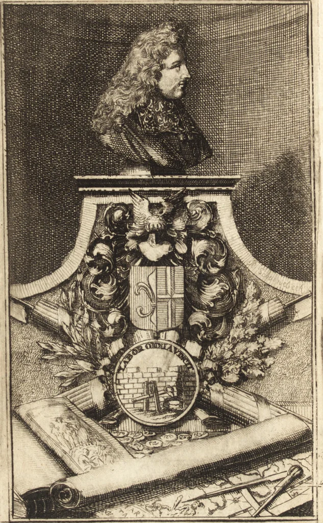 An illustration from Pictura loquens; sive Heroicarum tabularum Hadriani Schoonebeeck enarratio et explicatio, 1695, leaf 9