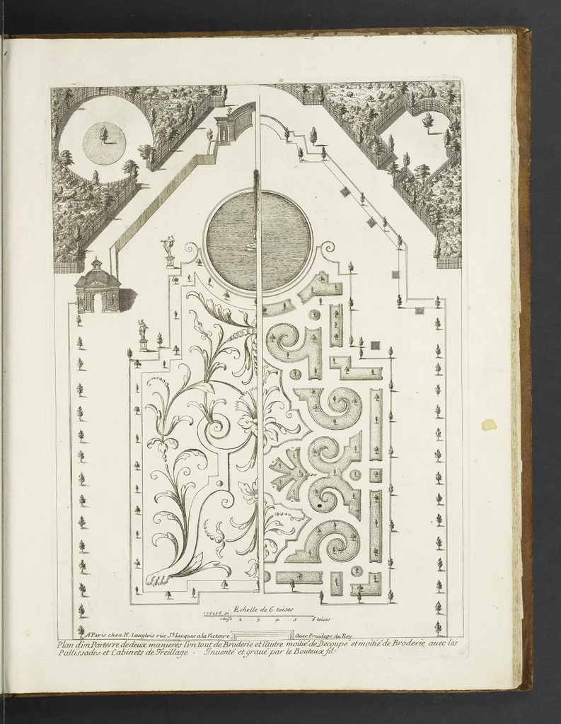 An illustration from Plans et dessins nouueaux de jardinage du Sr. le Bouteux, leaf 9