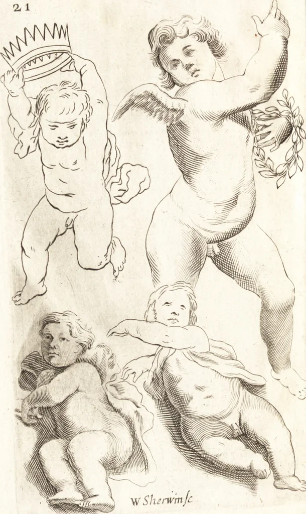 An illustration from Polygraphice, or, The arts of drawing, engraving, etching, limning, painting, washing, varnishing, gilding, colouring, dying, beautifying and perfuming ... : to which is added a discourse of perspective and chiromancy, 1681, leaf 57