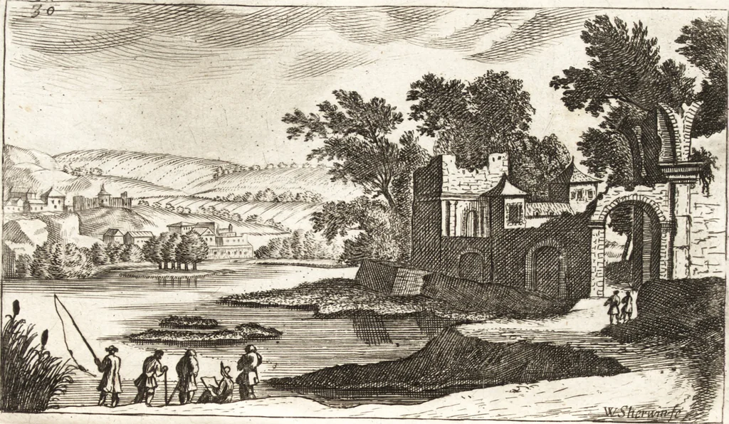 An illustration from Polygraphice, or, The arts of drawing, engraving, etching, limning, painting, washing, varnishing, gilding, colouring, dying, beautifying and perfuming ... : to which is added a discourse of perspective and chiromancy, 1681, leaf 82