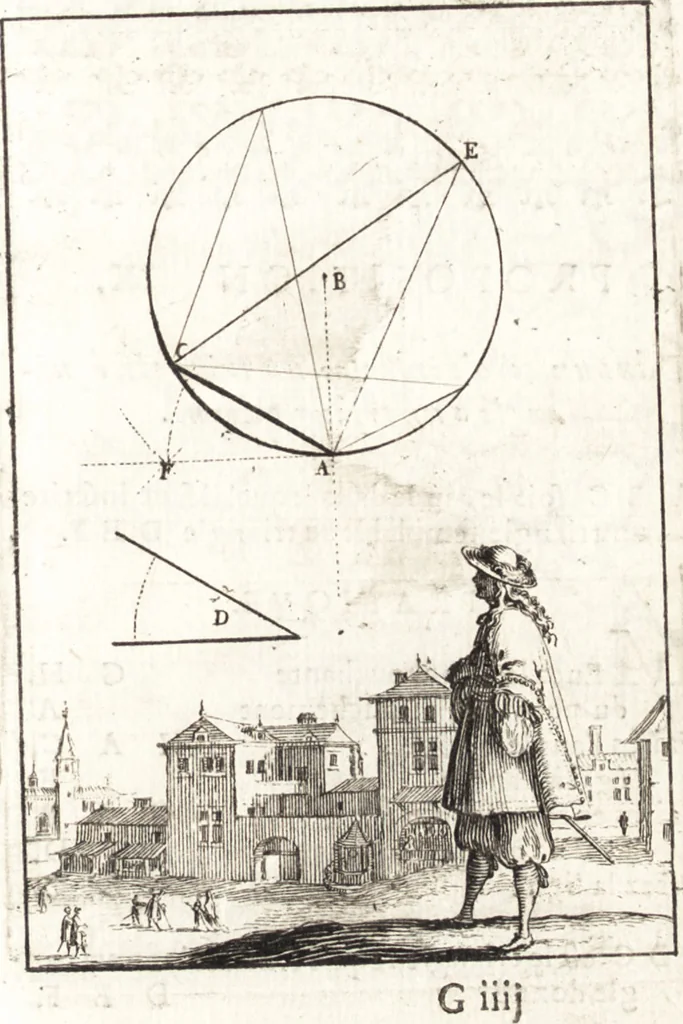 An illustration from Pratique de la geometrie sur le papier et sur le terrain : avec un nouvel ordre & une methode particuliere, 1669, leaf 140