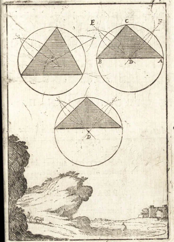 An illustration from Pratique de la geometrie sur le papier et sur le terrain : avec un nouvel ordre & une methode particuliere, 1669, leaf 158