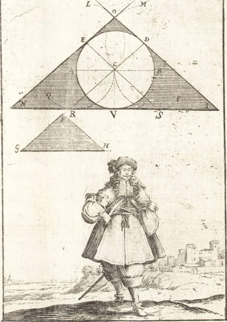 An illustration from Pratique de la geometrie sur le papier et sur le terrain : avec un nouvel ordre & une methode particuliere, 1669, leaf 162