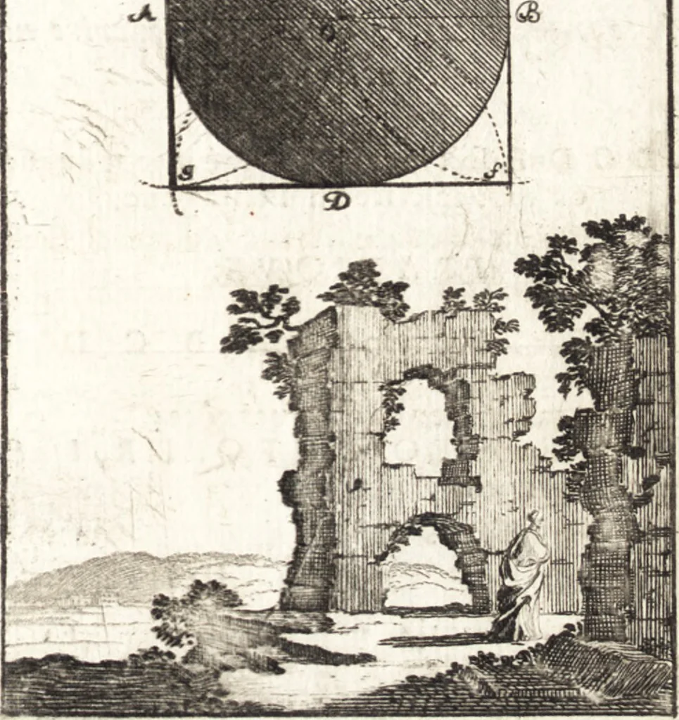An illustration from Pratique de la geometrie sur le papier et sur le terrain : avec un nouvel ordre & une methode particuliere, 1669, leaf 164