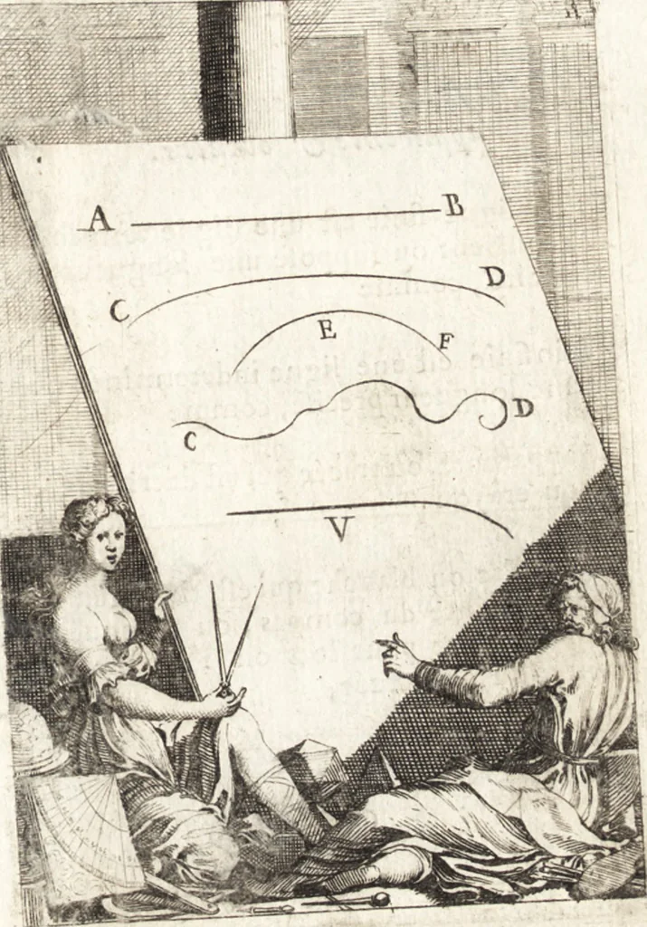 An illustration from Pratique de la geometrie sur le papier et sur le terrain : avec un nouvel ordre & une methode particuliere, 1669, leaf 26