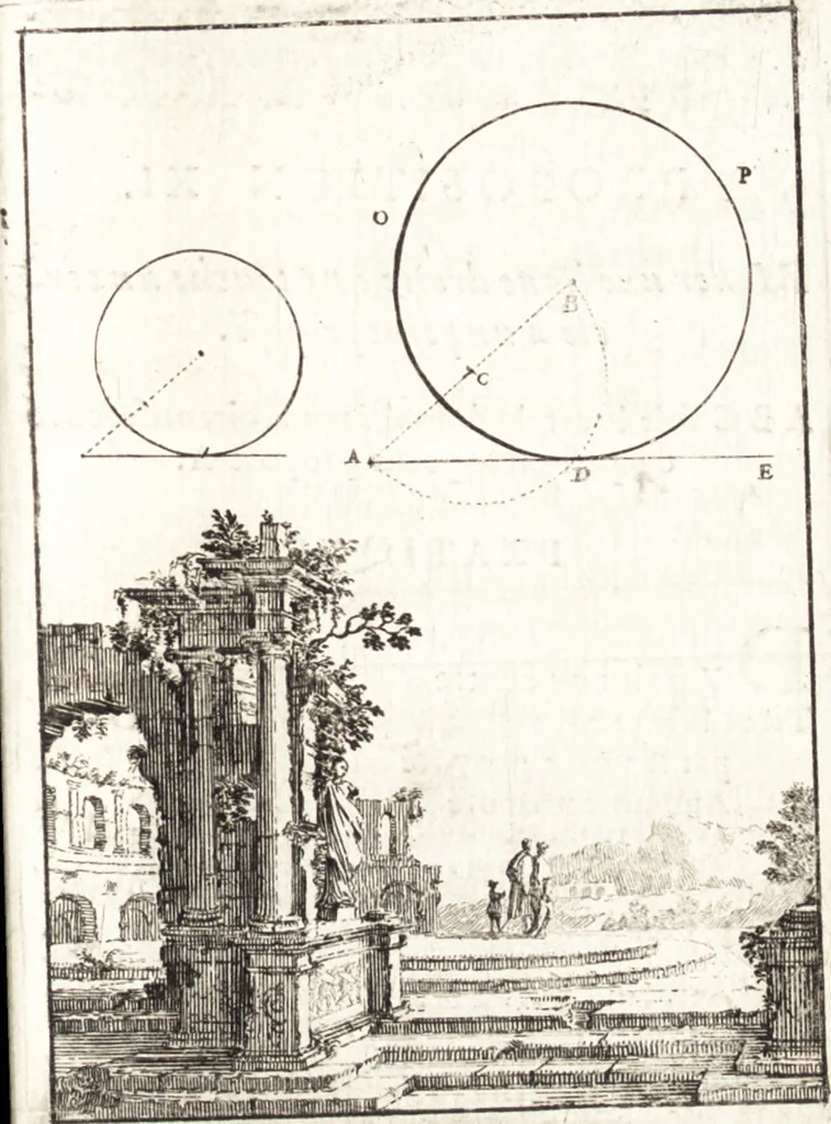 An illustration from Pratique de la geometrie sur le papier et sur le terrain : avec un nouvel ordre & une methode particuliere, 1669, leaf 80