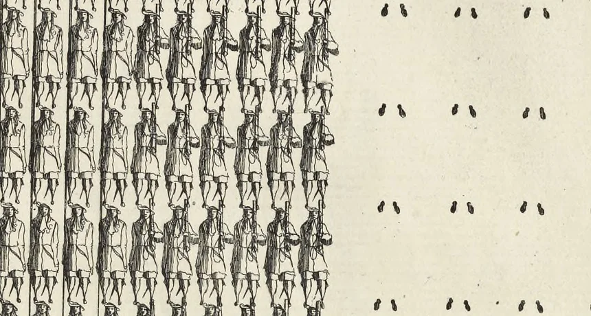 An illustration from Precetti militari, 1670, leaf 100