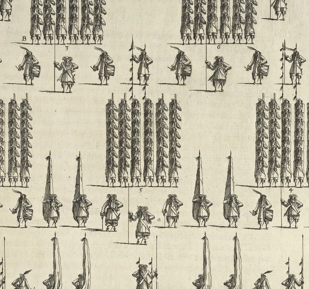 An illustration from Precetti militari, 1670, leaf 182