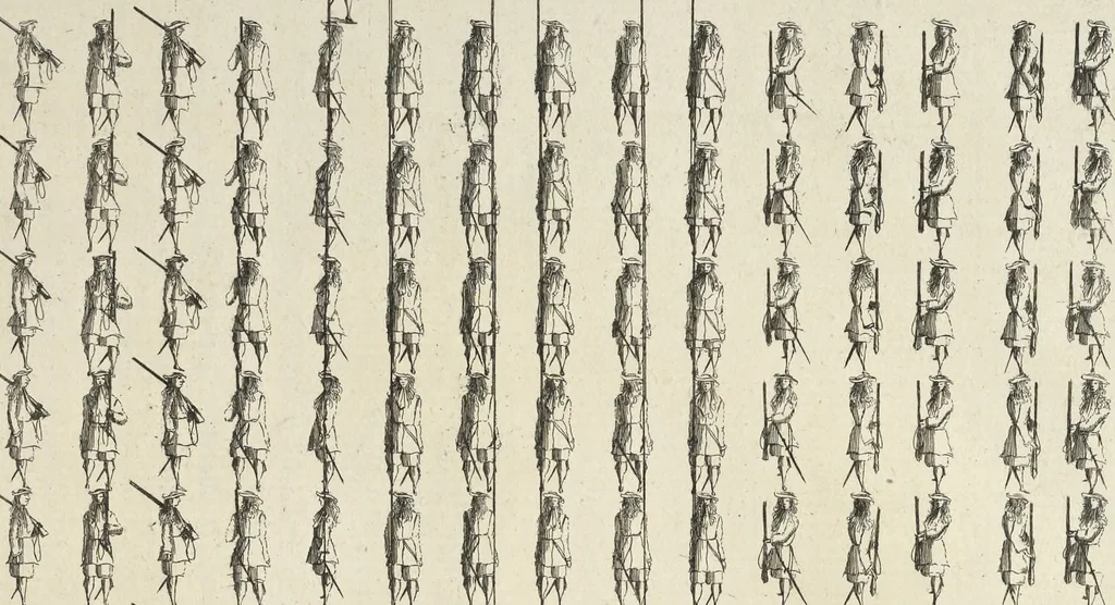 An illustration from Precetti militari, 1670, leaf 90