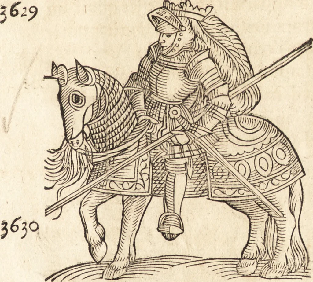 An illustration from Prodigiorvm ac ostentorvm chronicon : quae praeter naturae ordinem, motum, et operationem, et in svperioribus & his inferioribus mundi regionibus, ab exordio mundi usque ad haec nostra tempora, acciderunt ..., 1557, leaf 102