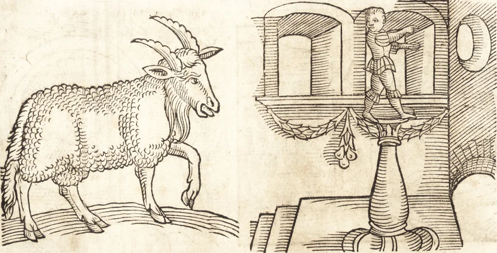 An illustration from Prodigiorvm ac ostentorvm chronicon : quae praeter naturae ordinem, motum, et operationem, et in svperioribus & his inferioribus mundi regionibus, ab exordio mundi usque ad haec nostra tempora, acciderunt ..., 1557, leaf 127