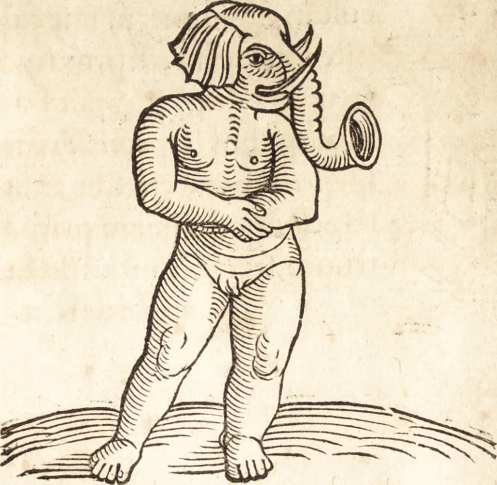 An illustration from Prodigiorvm ac ostentorvm chronicon : quae praeter naturae ordinem, motum, et operationem, et in svperioribus & his inferioribus mundi regionibus, ab exordio mundi usque ad haec nostra tempora, acciderunt ..., 1557, leaf 136