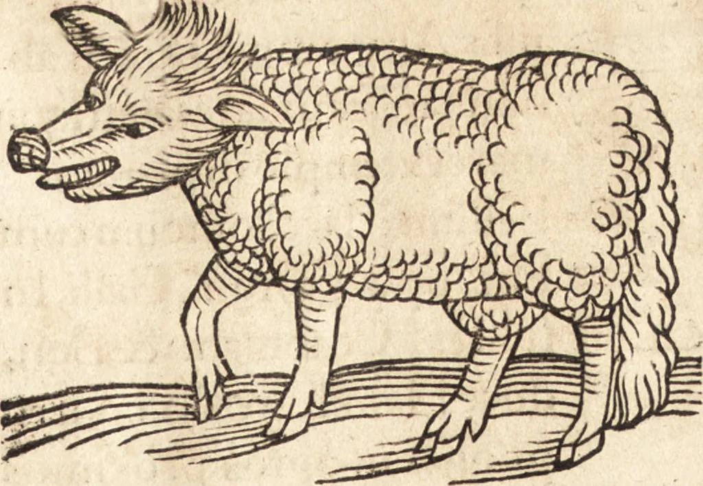 An illustration from Prodigiorvm ac ostentorvm chronicon : quae praeter naturae ordinem, motum, et operationem, et in svperioribus & his inferioribus mundi regionibus, ab exordio mundi usque ad haec nostra tempora, acciderunt ..., 1557, leaf 146