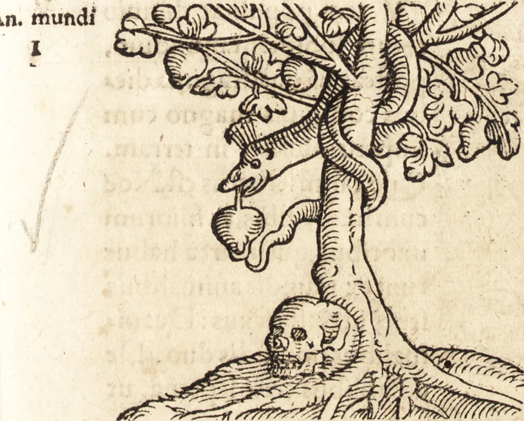 An illustration from Prodigiorvm ac ostentorvm chronicon : quae praeter naturae ordinem, motum, et operationem, et in svperioribus & his inferioribus mundi regionibus, ab exordio mundi usque ad haec nostra tempora, acciderunt ..., 1557, leaf 16