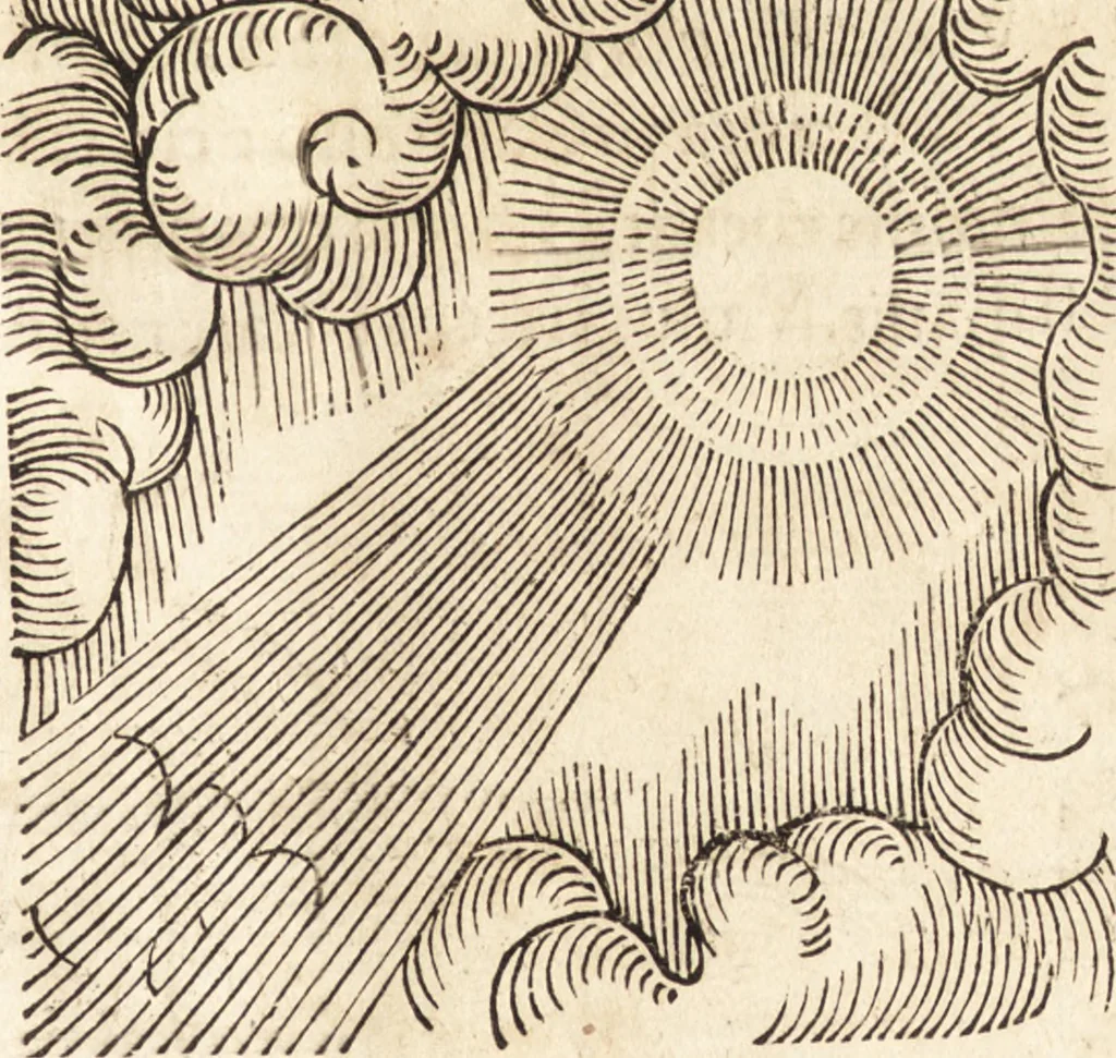 An illustration from Prodigiorvm ac ostentorvm chronicon : quae praeter naturae ordinem, motum, et operationem, et in svperioribus & his inferioribus mundi regionibus, ab exordio mundi usque ad haec nostra tempora, acciderunt ..., 1557, leaf 160