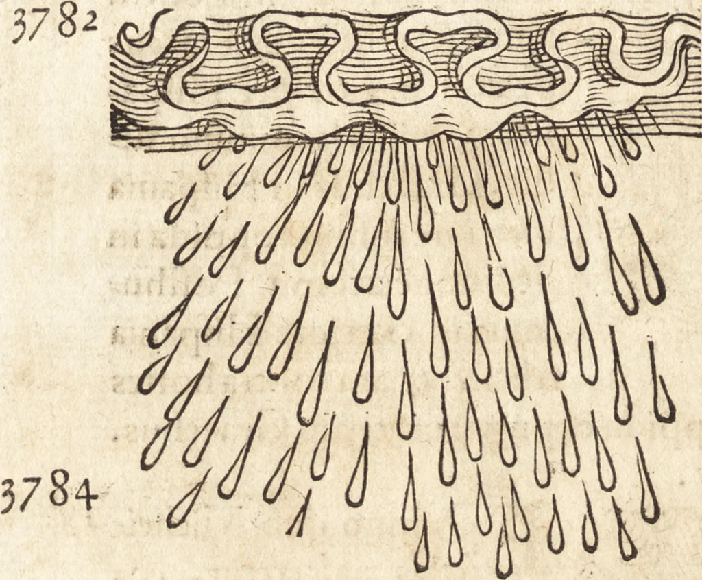 An illustration from Prodigiorvm ac ostentorvm chronicon : quae praeter naturae ordinem, motum, et operationem, et in svperioribus & his inferioribus mundi regionibus, ab exordio mundi usque ad haec nostra tempora, acciderunt ..., 1557, leaf 161