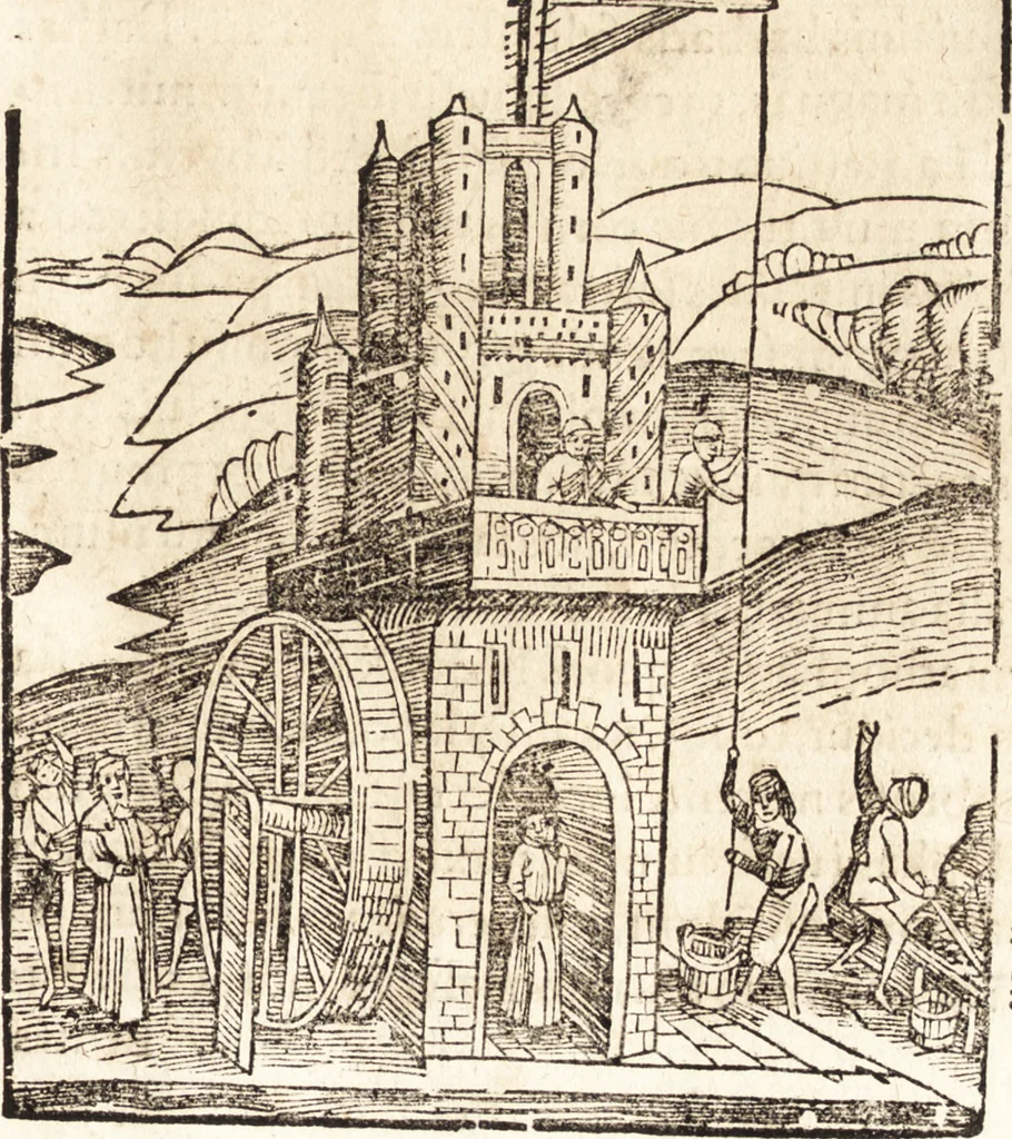 An illustration from Prodigiorvm ac ostentorvm chronicon : quae praeter naturae ordinem, motum, et operationem, et in svperioribus & his inferioribus mundi regionibus, ab exordio mundi usque ad haec nostra tempora, acciderunt ..., 1557, leaf 18