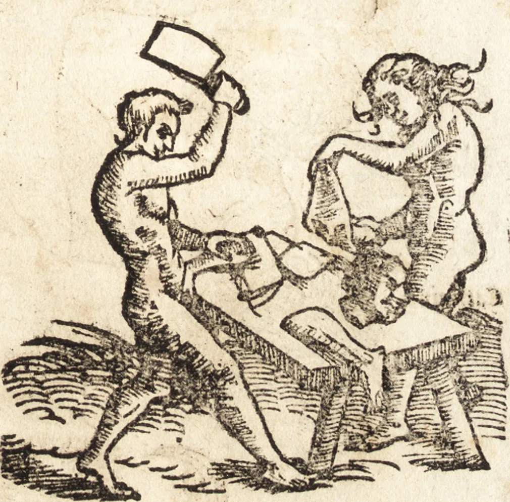 An illustration from Prodigiorvm ac ostentorvm chronicon : quae praeter naturae ordinem, motum, et operationem, et in svperioribus & his inferioribus mundi regionibus, ab exordio mundi usque ad haec nostra tempora, acciderunt ..., 1557, leaf 20