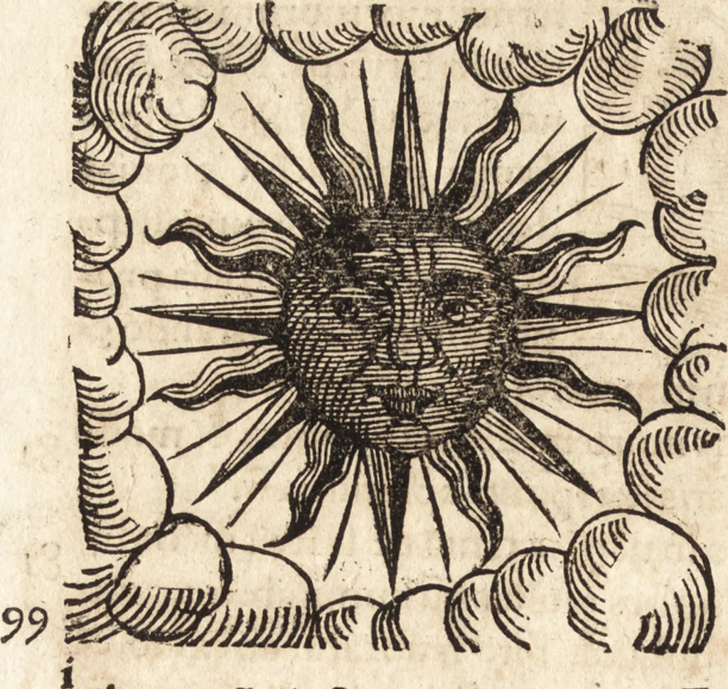 An illustration from Prodigiorvm ac ostentorvm chronicon : quae praeter naturae ordinem, motum, et operationem, et in svperioribus & his inferioribus mundi regionibus, ab exordio mundi usque ad haec nostra tempora, acciderunt ..., 1557, leaf 267