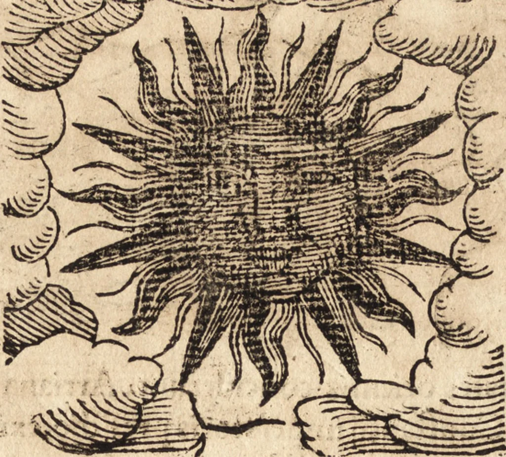 An illustration from Prodigiorvm ac ostentorvm chronicon : quae praeter naturae ordinem, motum, et operationem, et in svperioribus & his inferioribus mundi regionibus, ab exordio mundi usque ad haec nostra tempora, acciderunt ..., 1557, leaf 285