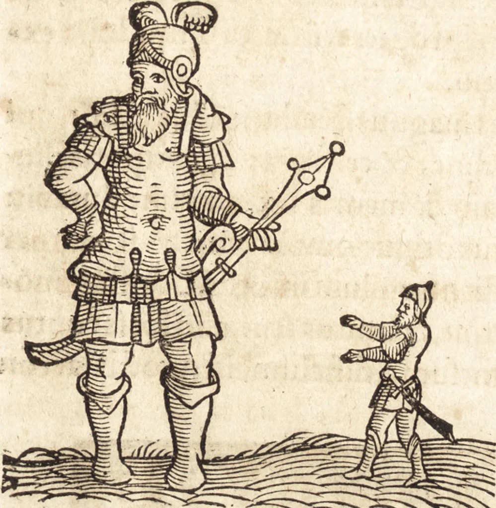 An illustration from Prodigiorvm ac ostentorvm chronicon : quae praeter naturae ordinem, motum, et operationem, et in svperioribus & his inferioribus mundi regionibus, ab exordio mundi usque ad haec nostra tempora, acciderunt ..., 1557, leaf 292