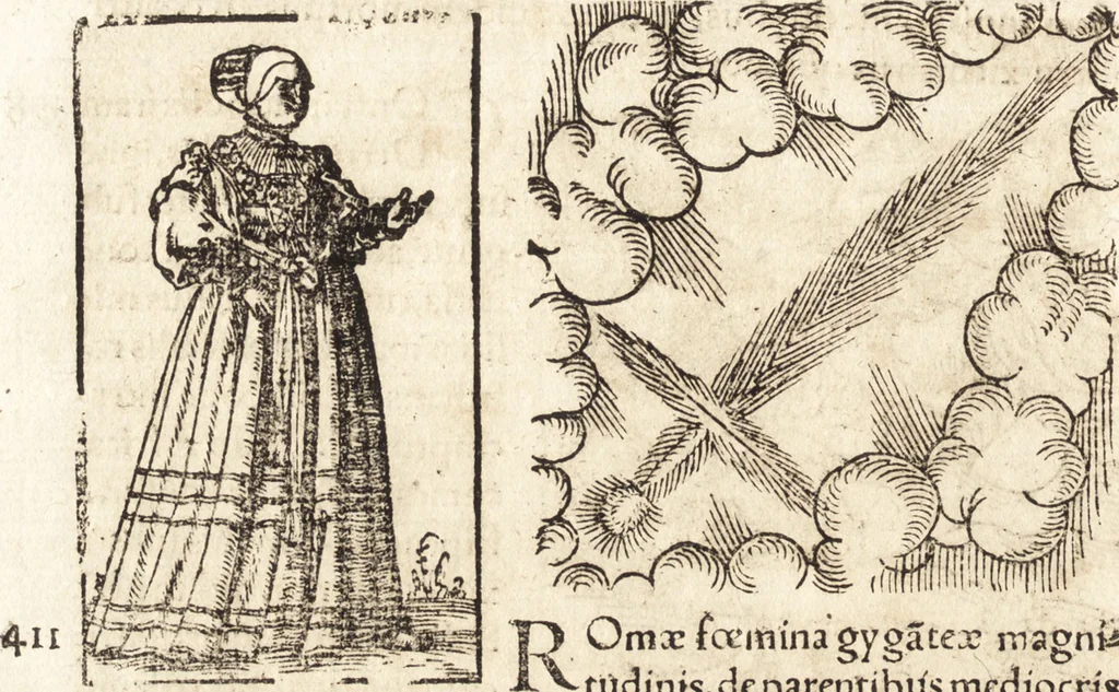 An illustration from Prodigiorvm ac ostentorvm chronicon : quae praeter naturae ordinem, motum, et operationem, et in svperioribus & his inferioribus mundi regionibus, ab exordio mundi usque ad haec nostra tempora, acciderunt ..., 1557, leaf 297