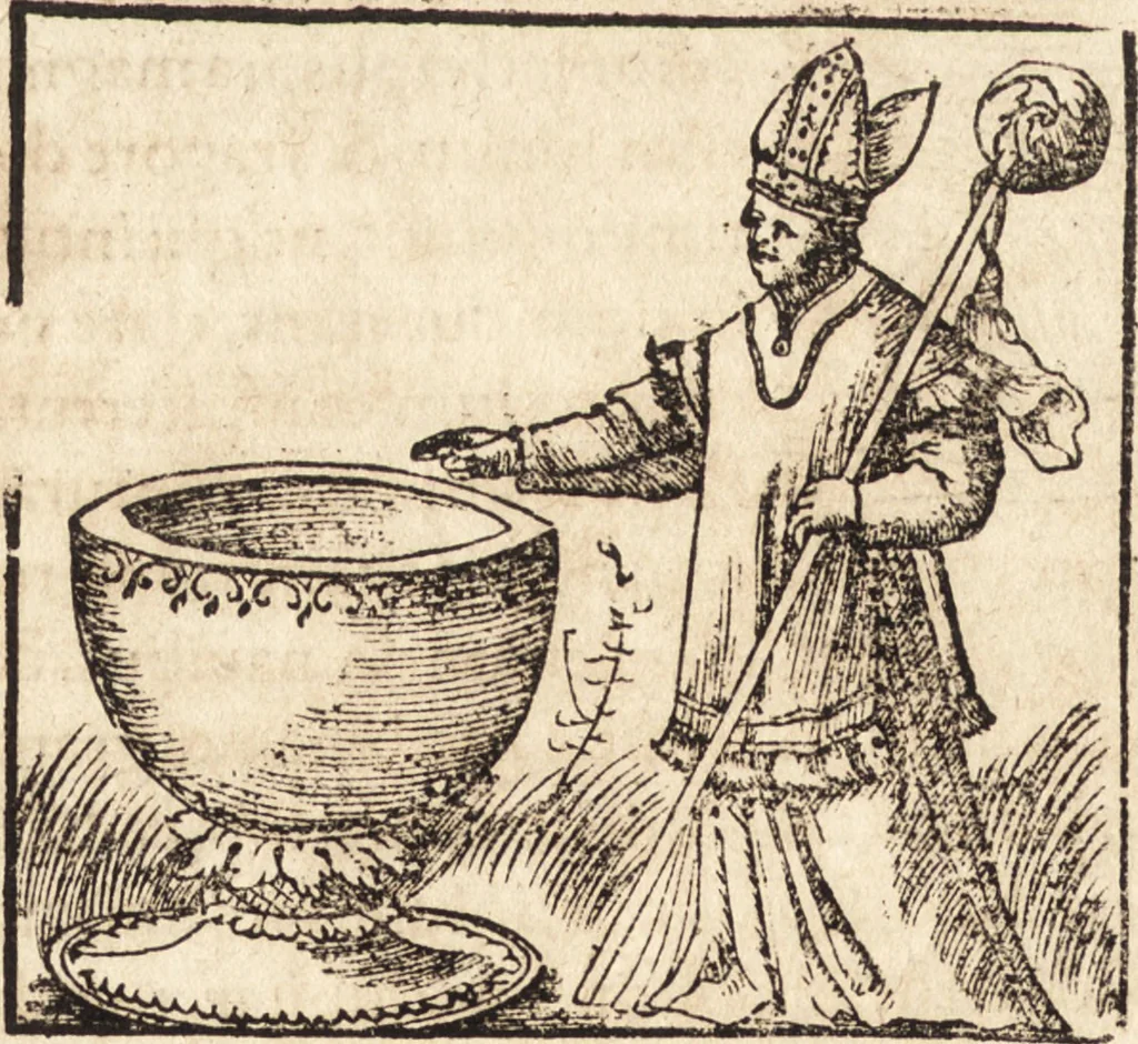 An illustration from Prodigiorvm ac ostentorvm chronicon : quae praeter naturae ordinem, motum, et operationem, et in svperioribus & his inferioribus mundi regionibus, ab exordio mundi usque ad haec nostra tempora, acciderunt ..., 1557, leaf 301