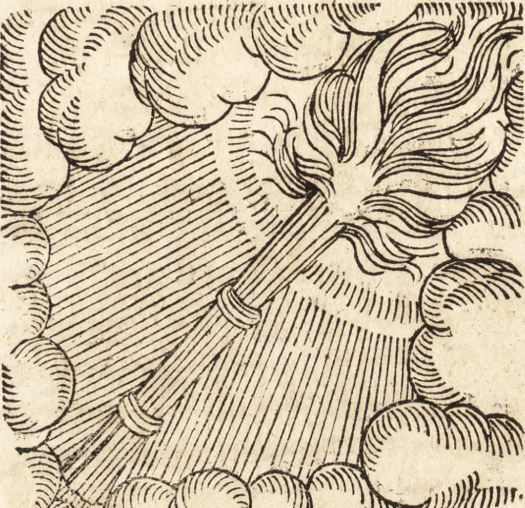 An illustration from Prodigiorvm ac ostentorvm chronicon : quae praeter naturae ordinem, motum, et operationem, et in svperioribus & his inferioribus mundi regionibus, ab exordio mundi usque ad haec nostra tempora, acciderunt ..., 1557, leaf 330