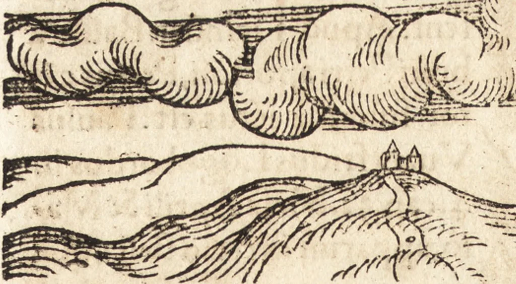 An illustration from Prodigiorvm ac ostentorvm chronicon : quae praeter naturae ordinem, motum, et operationem, et in svperioribus & his inferioribus mundi regionibus, ab exordio mundi usque ad haec nostra tempora, acciderunt ..., 1557, leaf 331