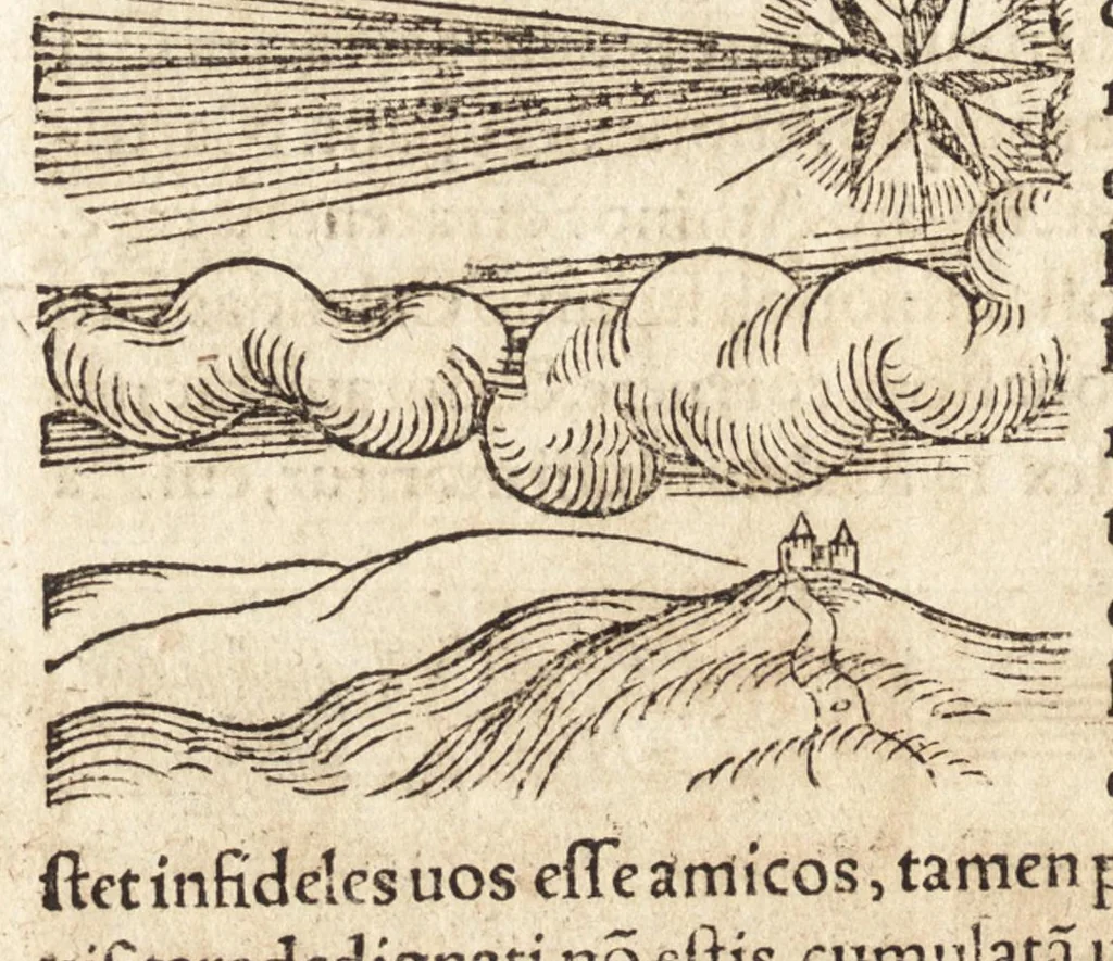 An illustration from Prodigiorvm ac ostentorvm chronicon : quae praeter naturae ordinem, motum, et operationem, et in svperioribus & his inferioribus mundi regionibus, ab exordio mundi usque ad haec nostra tempora, acciderunt ..., 1557, leaf 341