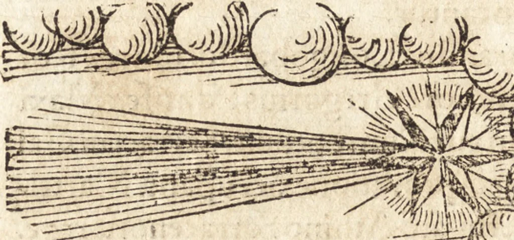 An illustration from Prodigiorvm ac ostentorvm chronicon : quae praeter naturae ordinem, motum, et operationem, et in svperioribus & his inferioribus mundi regionibus, ab exordio mundi usque ad haec nostra tempora, acciderunt ..., 1557, leaf 341
