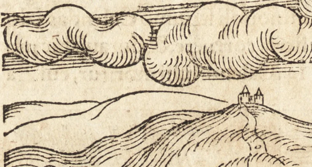 An illustration from Prodigiorvm ac ostentorvm chronicon : quae praeter naturae ordinem, motum, et operationem, et in svperioribus & his inferioribus mundi regionibus, ab exordio mundi usque ad haec nostra tempora, acciderunt ..., 1557, leaf 341