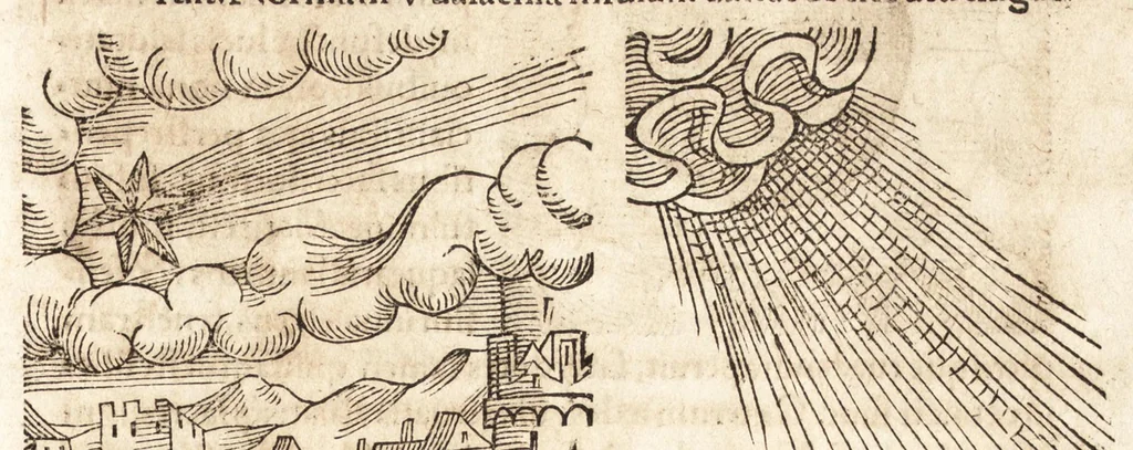 An illustration from Prodigiorvm ac ostentorvm chronicon : quae praeter naturae ordinem, motum, et operationem, et in svperioribus & his inferioribus mundi regionibus, ab exordio mundi usque ad haec nostra tempora, acciderunt ..., 1557, leaf 360