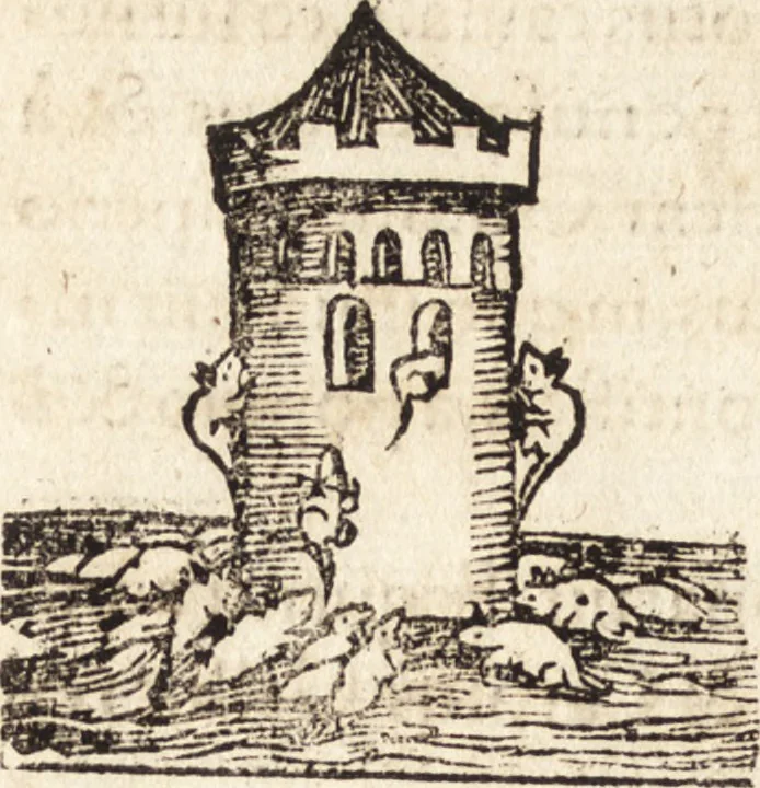 An illustration from Prodigiorvm ac ostentorvm chronicon : quae praeter naturae ordinem, motum, et operationem, et in svperioribus & his inferioribus mundi regionibus, ab exordio mundi usque ad haec nostra tempora, acciderunt ..., 1557, leaf 375