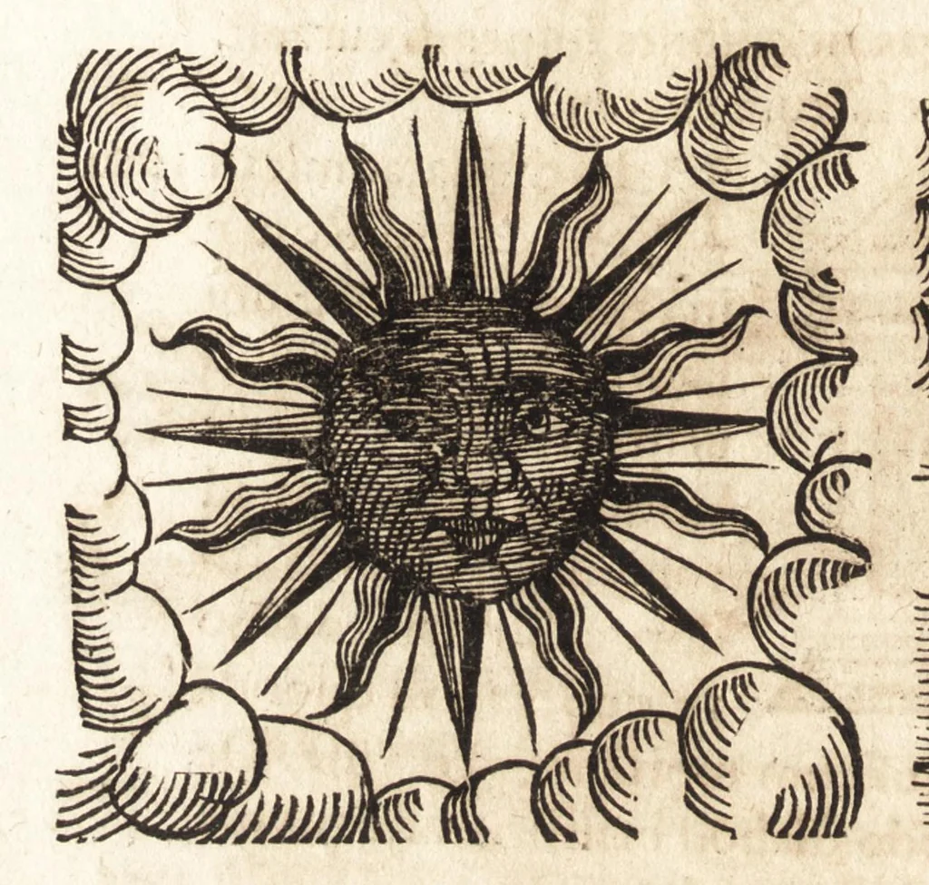 An illustration from Prodigiorvm ac ostentorvm chronicon : quae praeter naturae ordinem, motum, et operationem, et in svperioribus & his inferioribus mundi regionibus, ab exordio mundi usque ad haec nostra tempora, acciderunt ..., 1557, leaf 381