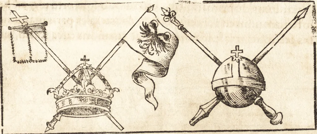 An illustration from Prodigiorvm ac ostentorvm chronicon : quae praeter naturae ordinem, motum, et operationem, et in svperioribus & his inferioribus mundi regionibus, ab exordio mundi usque ad haec nostra tempora, acciderunt ..., 1557, leaf 406