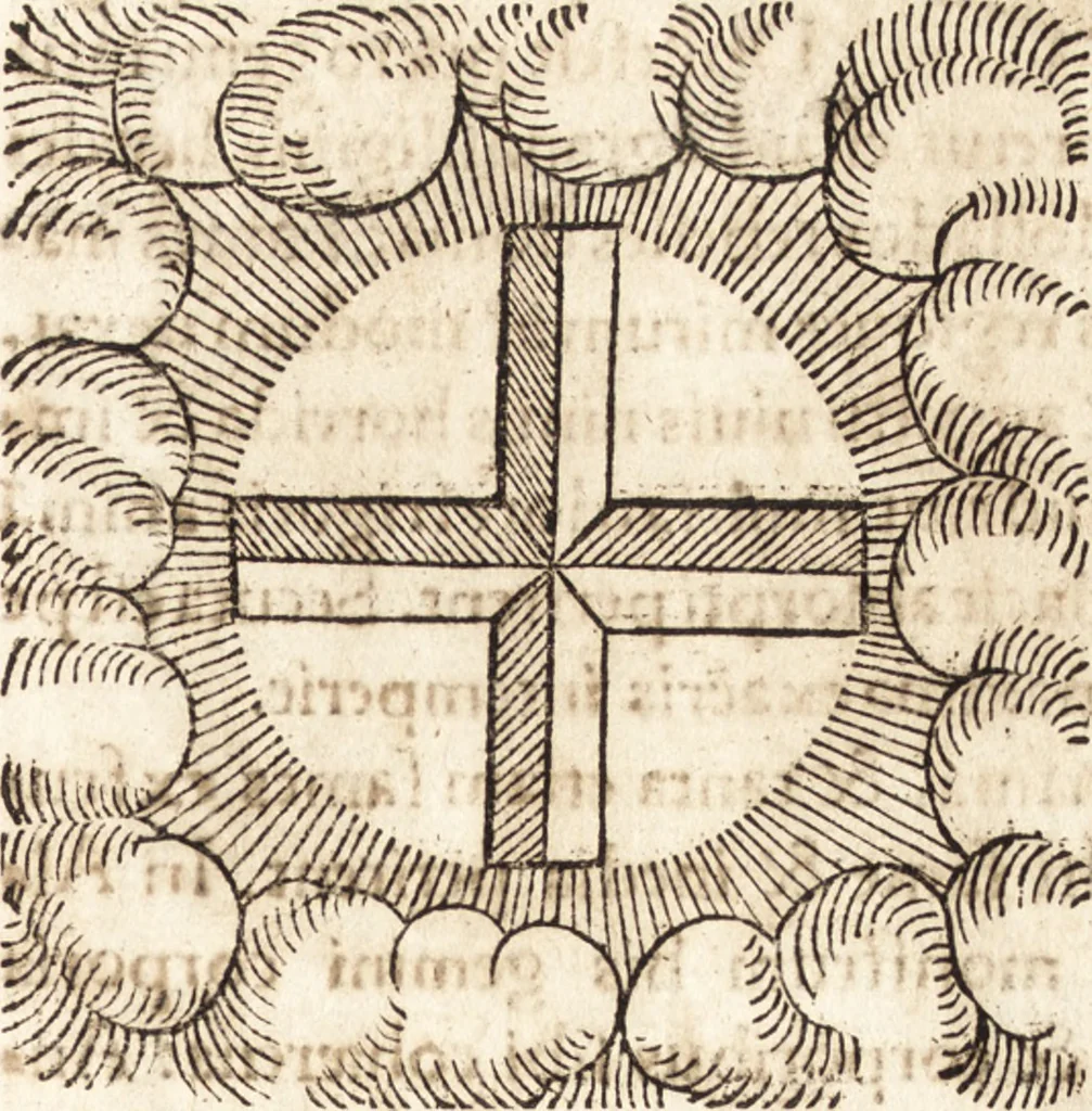 An illustration from Prodigiorvm ac ostentorvm chronicon : quae praeter naturae ordinem, motum, et operationem, et in svperioribus & his inferioribus mundi regionibus, ab exordio mundi usque ad haec nostra tempora, acciderunt ..., 1557, leaf 414