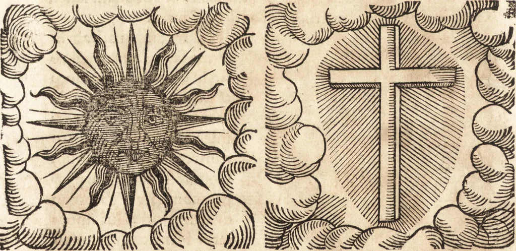 An illustration from Prodigiorvm ac ostentorvm chronicon : quae praeter naturae ordinem, motum, et operationem, et in svperioribus & his inferioribus mundi regionibus, ab exordio mundi usque ad haec nostra tempora, acciderunt ..., 1557, leaf 435