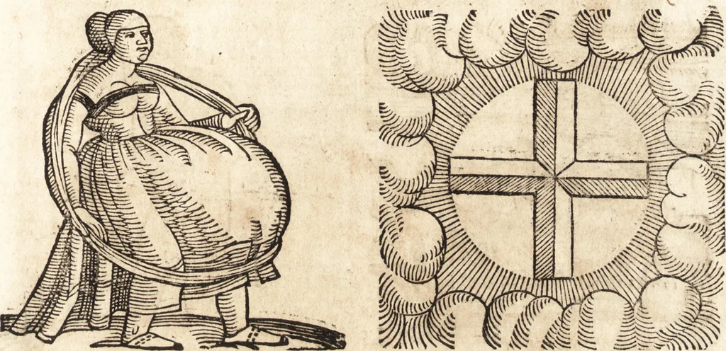 An illustration from Prodigiorvm ac ostentorvm chronicon : quae praeter naturae ordinem, motum, et operationem, et in svperioribus & his inferioribus mundi regionibus, ab exordio mundi usque ad haec nostra tempora, acciderunt ..., 1557, leaf 452
