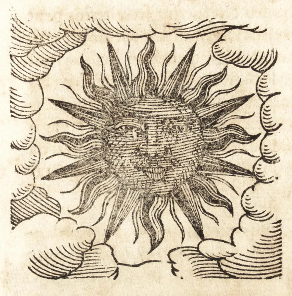 An illustration from Prodigiorvm ac ostentorvm chronicon : quae praeter naturae ordinem, motum, et operationem, et in svperioribus & his inferioribus mundi regionibus, ab exordio mundi usque ad haec nostra tempora, acciderunt ..., 1557, leaf 466