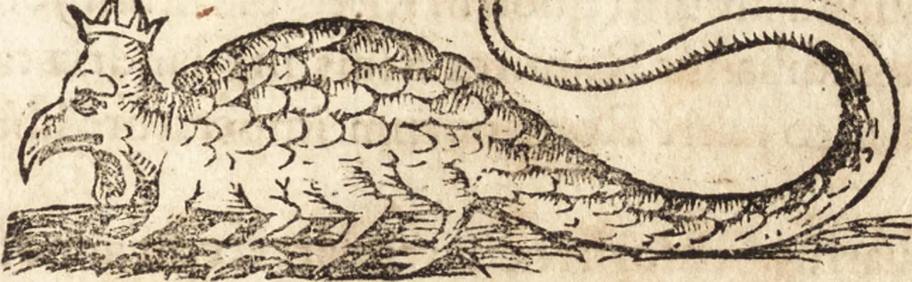 An illustration from Prodigiorvm ac ostentorvm chronicon : quae praeter naturae ordinem, motum, et operationem, et in svperioribus & his inferioribus mundi regionibus, ab exordio mundi usque ad haec nostra tempora, acciderunt ..., 1557, leaf 508