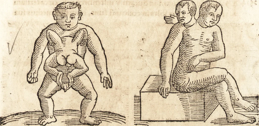 An illustration from Prodigiorvm ac ostentorvm chronicon : quae praeter naturae ordinem, motum, et operationem, et in svperioribus & his inferioribus mundi regionibus, ab exordio mundi usque ad haec nostra tempora, acciderunt ..., 1557, leaf 530