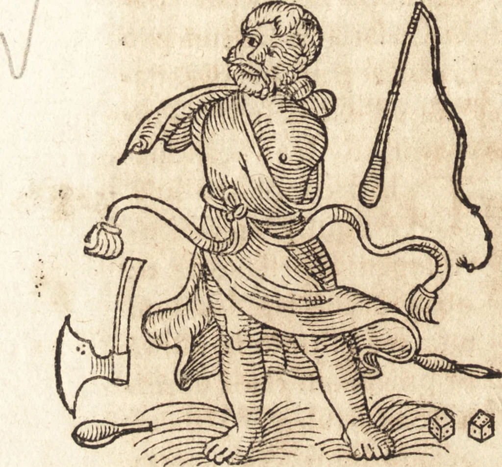 An illustration from Prodigiorvm ac ostentorvm chronicon : quae praeter naturae ordinem, motum, et operationem, et in svperioribus & his inferioribus mundi regionibus, ab exordio mundi usque ad haec nostra tempora, acciderunt ..., 1557, leaf 547