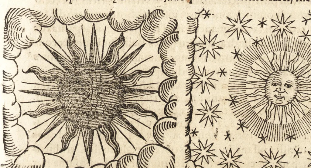 An illustration from Prodigiorvm ac ostentorvm chronicon : quae praeter naturae ordinem, motum, et operationem, et in svperioribus & his inferioribus mundi regionibus, ab exordio mundi usque ad haec nostra tempora, acciderunt ..., 1557, leaf 558